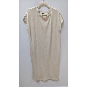 Old Navy Light Beige Ribbed Knit Sleeveless Maxi Dress